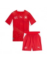 Švýcarsko Domácí dres pro děti MS 2026 Krátký Rukáv (+ trenýrky)